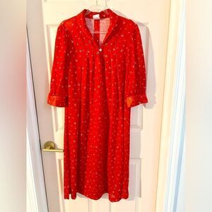 Red vintage miss oops nightgown